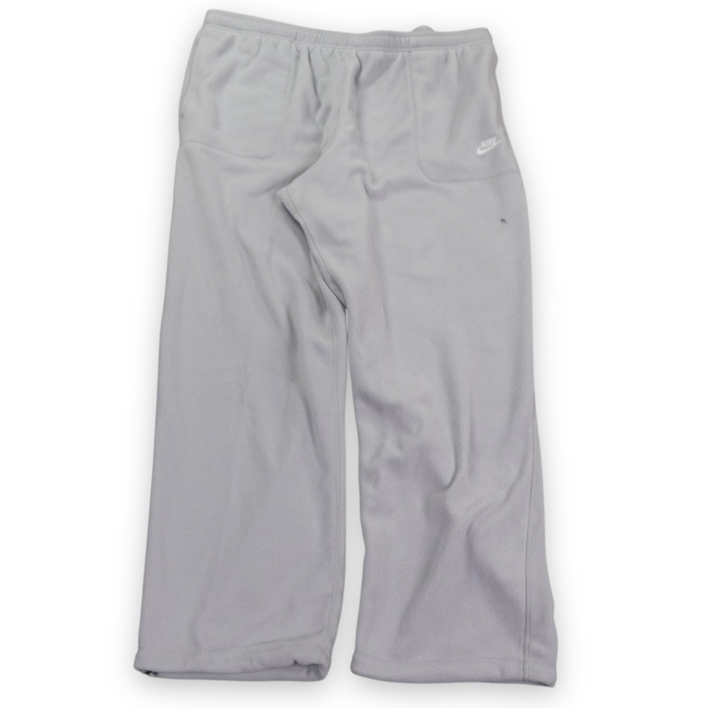 Nike‎ Club Winterized Pants Mens XXL Light Gray Ankle Bungee Lock Fleece FZ0899